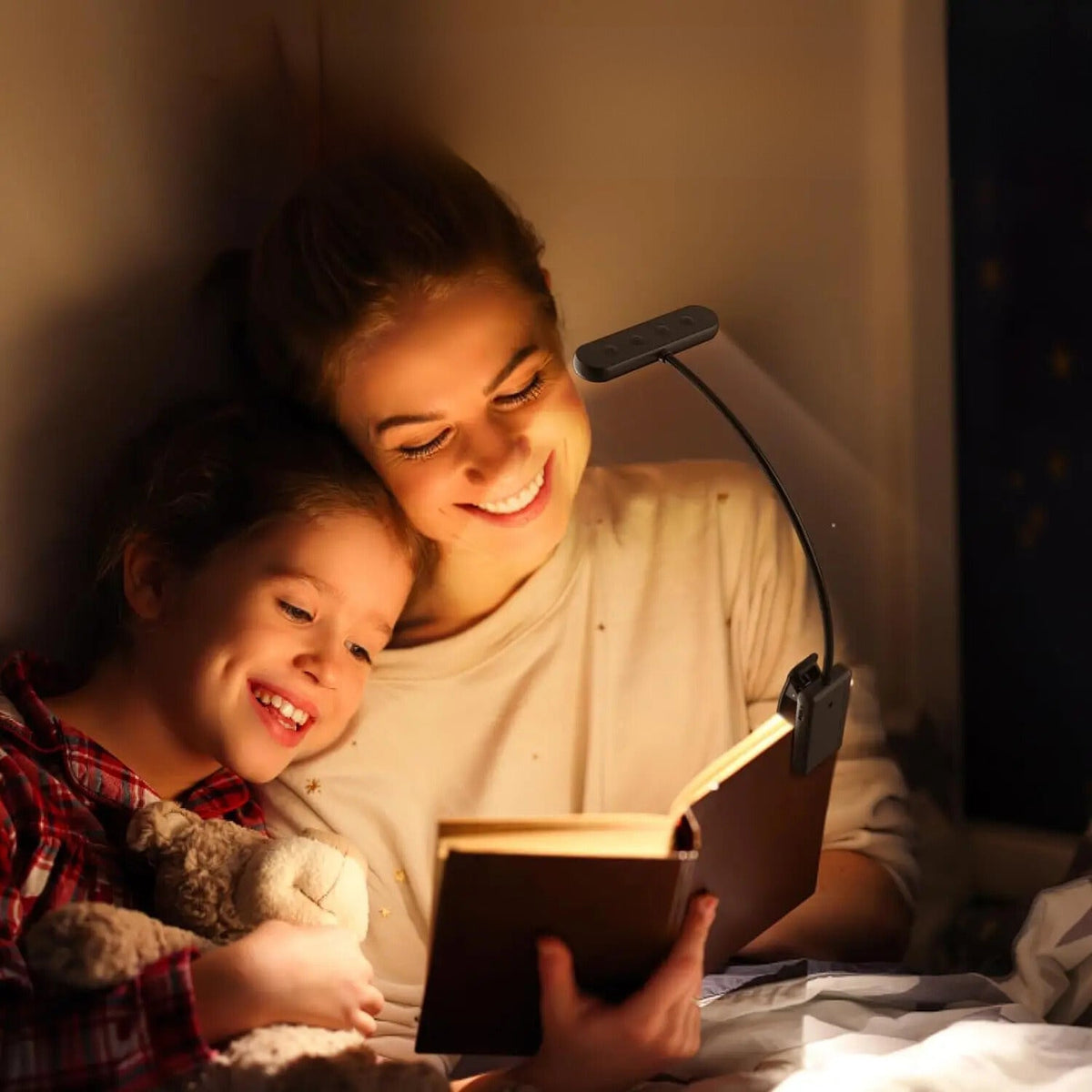 Lampe de Chevet de Lecture à Pince Rechargeable LED