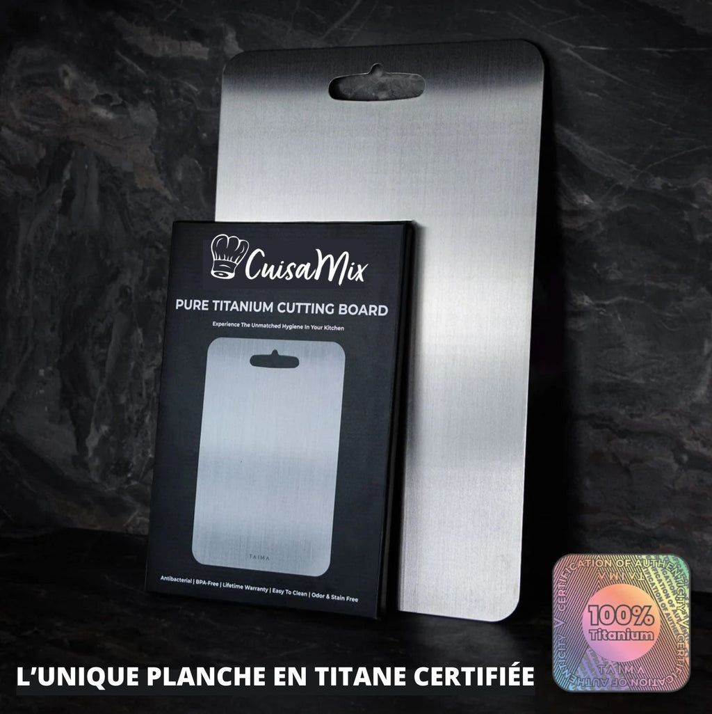 Titanix - Planche à Découper en Titane (+ 1 OFFERTE)