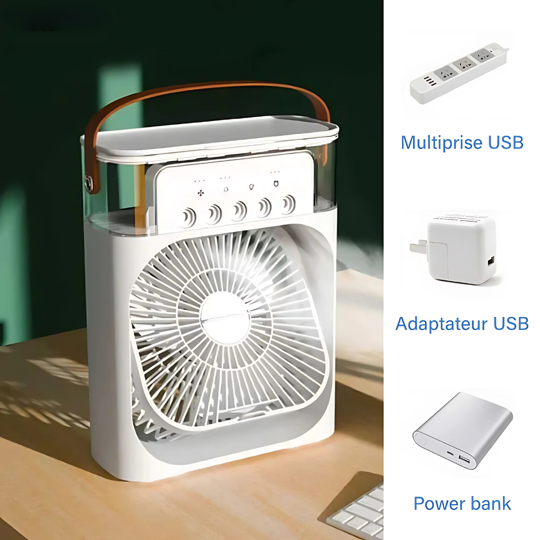 BreezePure – Mini Climatiseur Portable & Humidificateur d’Air