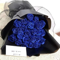 Roses Éternelles Pailletées – Cadeau Romantique Durable, Bouquet de Fleurs Artificielles Élégantes