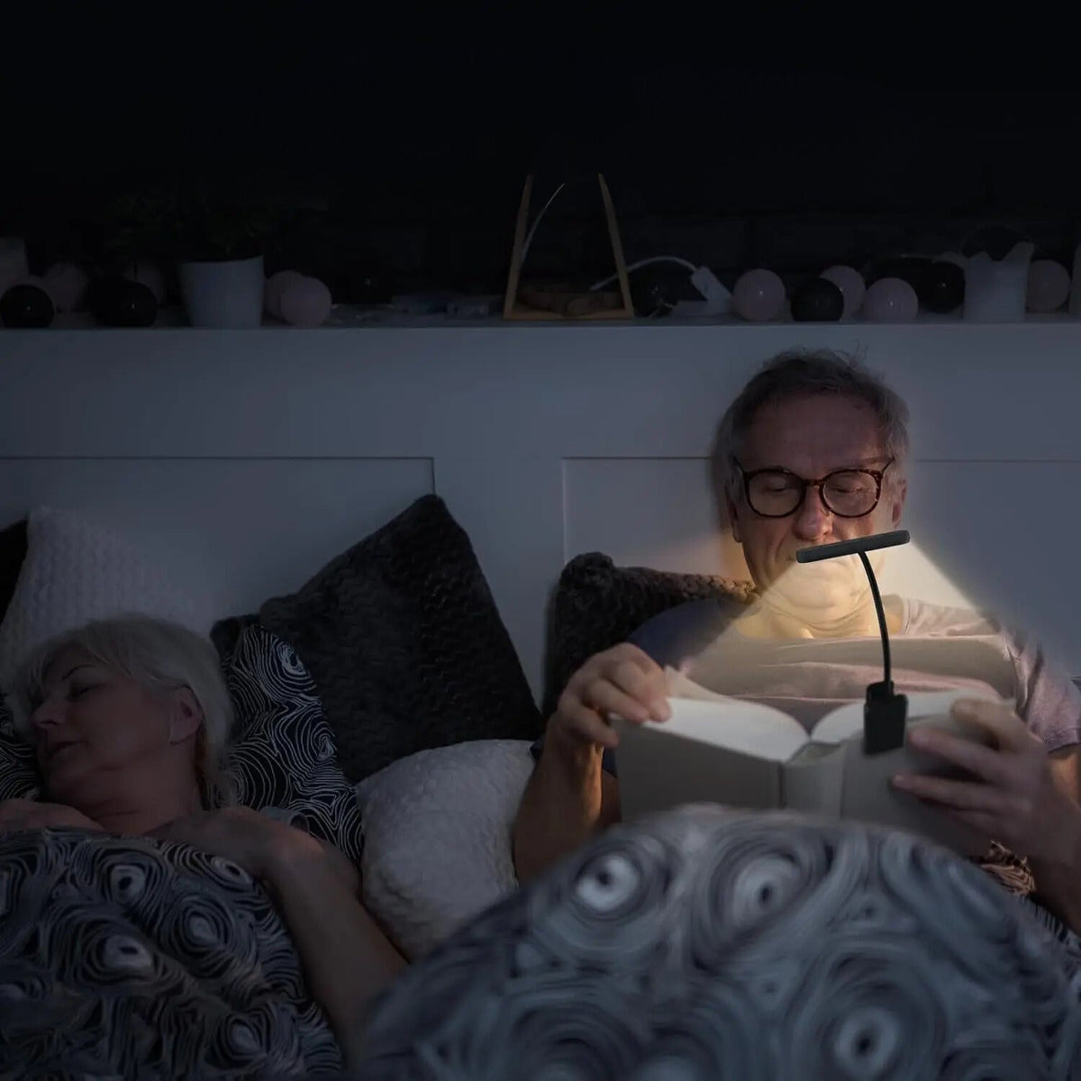 Lampe de Chevet de Lecture à Pince Rechargeable LED