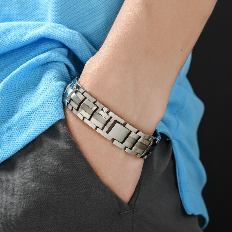 Bracelet magnétique Thérapeutique en Titane  Magnovia™