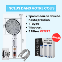 Pommeau de Douche Filtrant Anti Calcaire