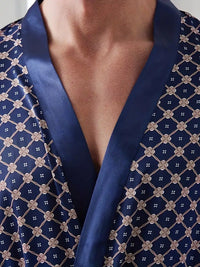 Peignoir Luxueux Bleu Doux de Qualité