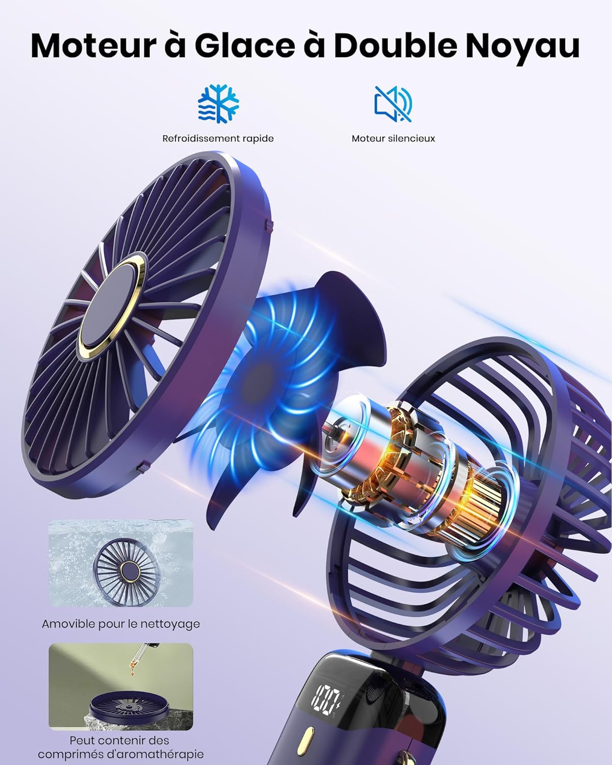Mini ventilateur portatif 4 en 1  FrizzAir