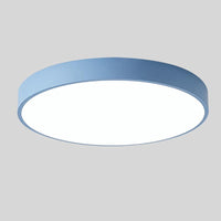 Plafonnier Circulaire Nordic Wooden Macaroon - Lampe LED en Bois et Métal pour Chambre et Salon