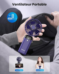 Mini ventilateur portatif 4 en 1  FrizzAir