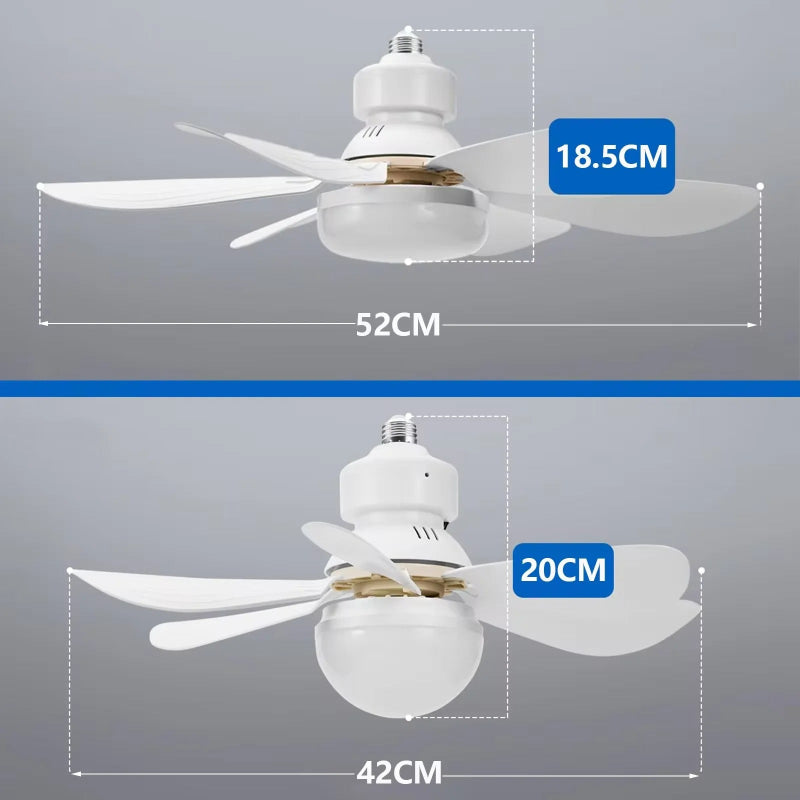 AeroLight™ E27 - Ventilateur Plafonnier LED 30W – E27 avec Télécommande