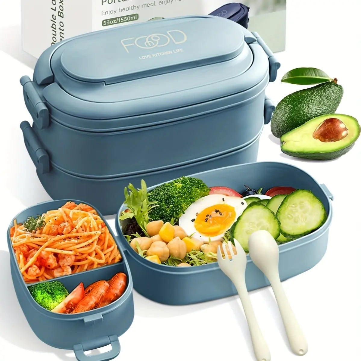 Bento In a Box Bleu Clair 1550ml