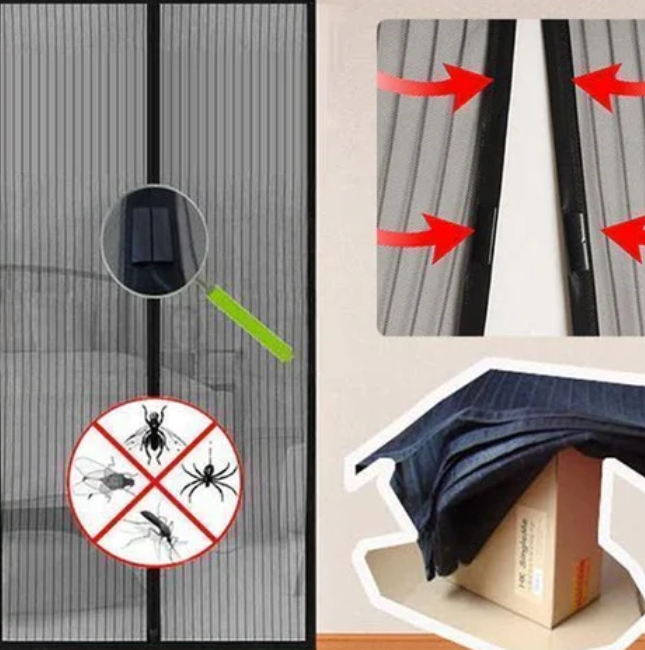 Moustiquaire Magnétique Premium pour Porte - InsectGuard