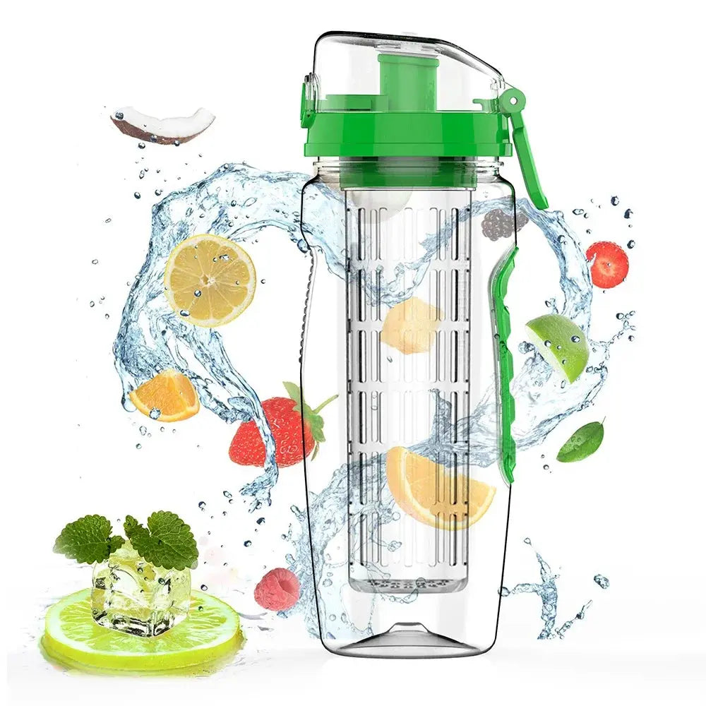 Bouteille à Infusion de Fruits avec Etui Long Infuseur et Indicateur de Temps