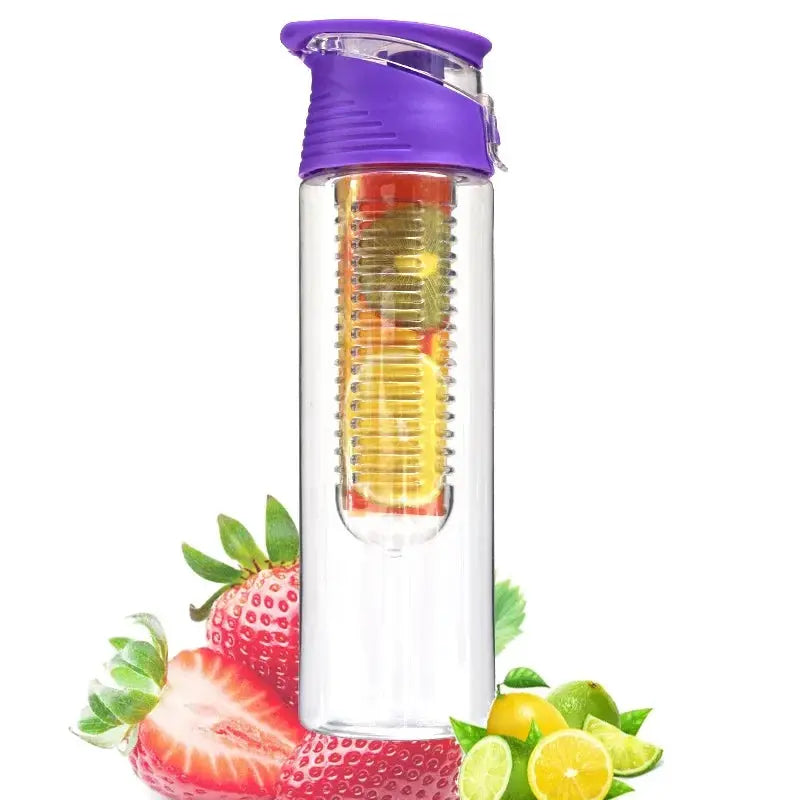 Bouteille à Infusion de Fruits avec Etui Long Infuseur et Indicateur de Temps