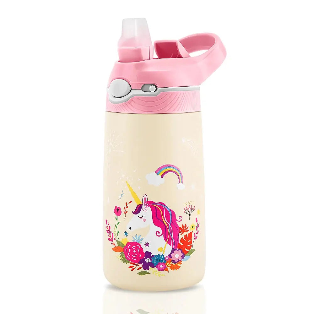 Gourde Isotherme Licorne Paille