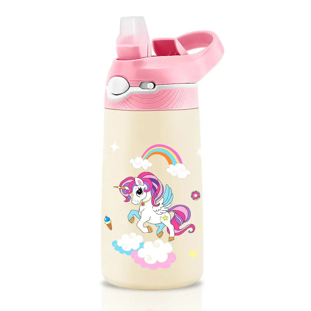 Gourde Isotherme Licorne Paille