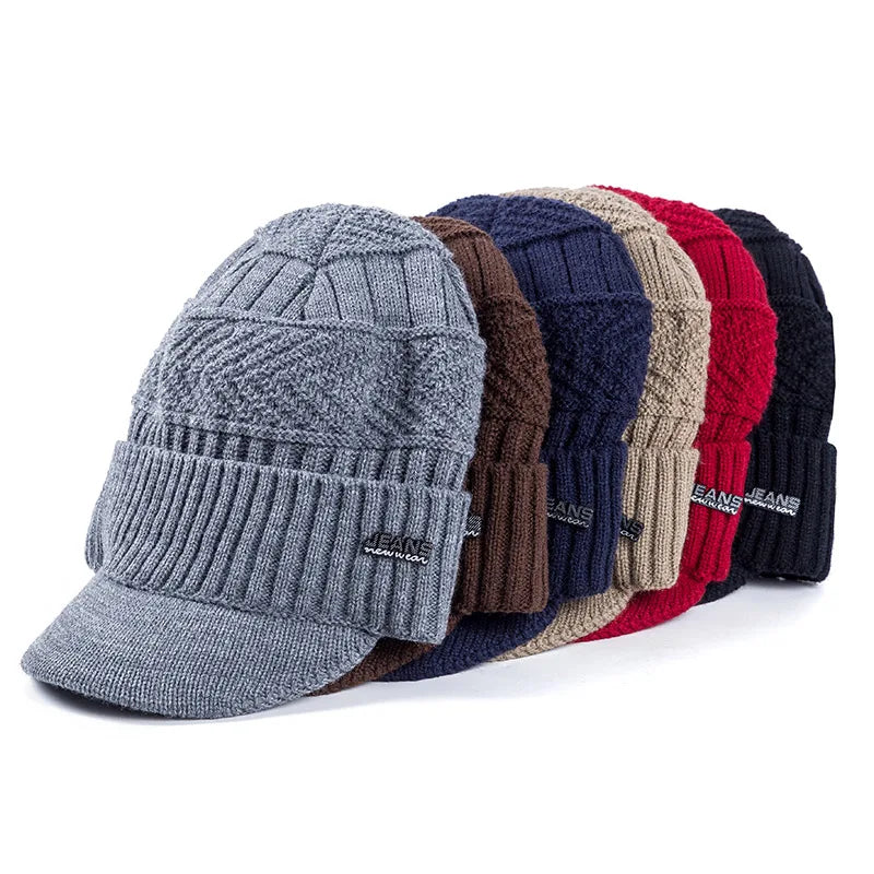 Bonnet Casquette Tricoté Polaire - KnitShield