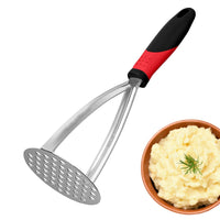 Presse-purée ergonomique en acier inoxydable
