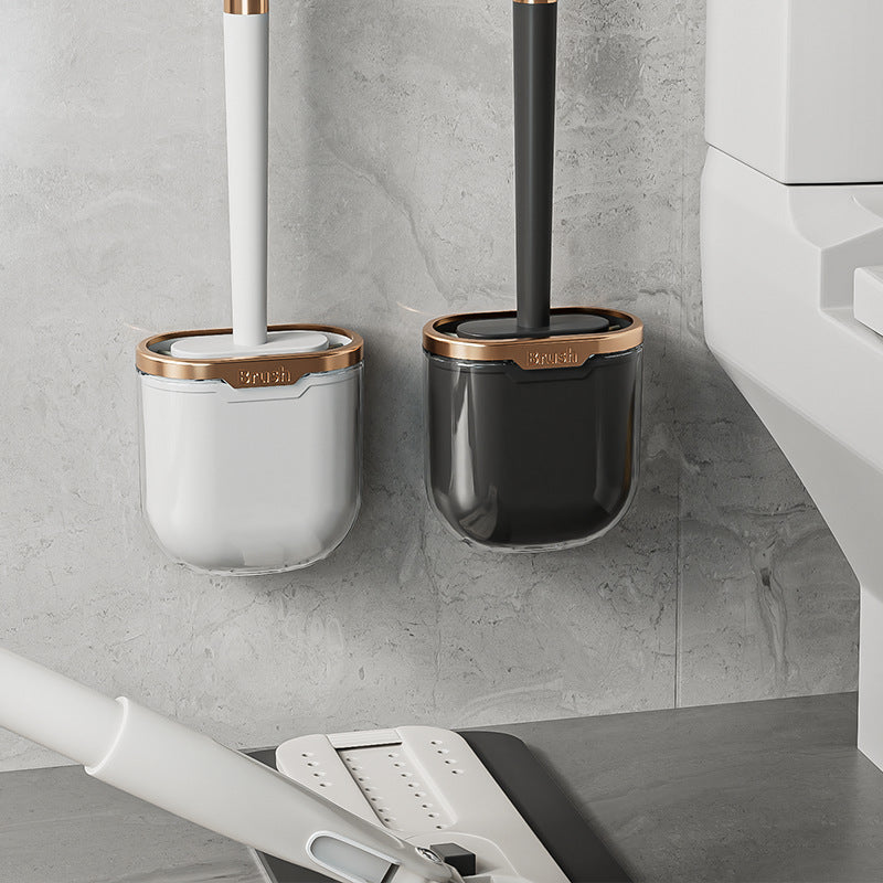 Brosse WC en Silicone Luxueuse sans Angle Mort