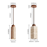 Lampe de Chevet en Marbre Travertin Nordique