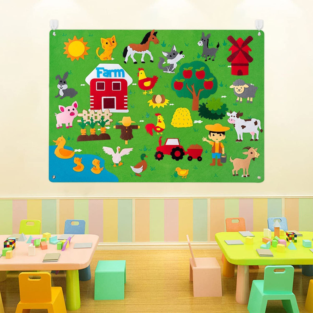 Set de Jeu en Feutrine FantasieVilt – Jouet Éducatif Créatif pour Enfants (2 à 5 ans)