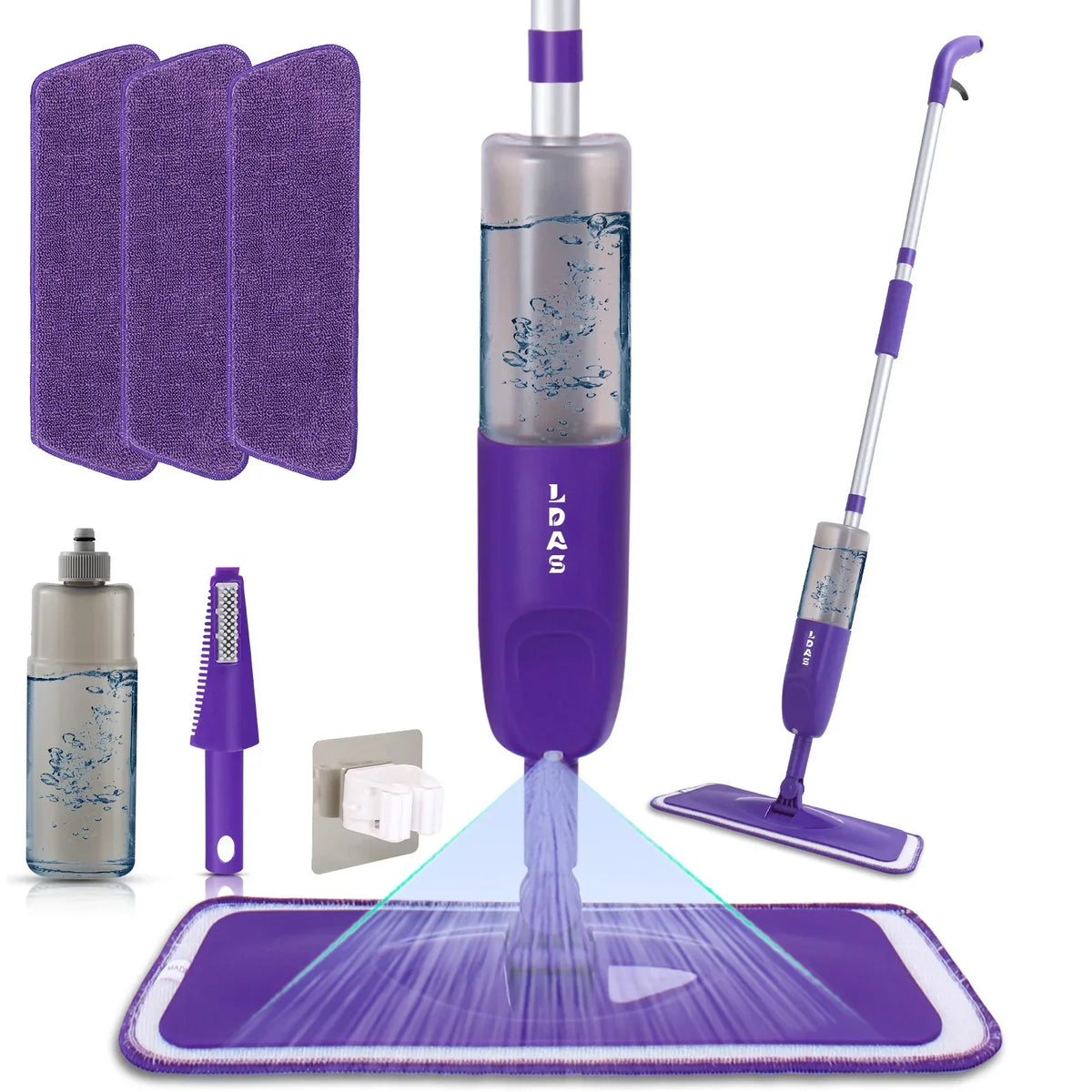 Balai Serpillère Vaporisateur pour la Cuisine (carrelage et bois)
