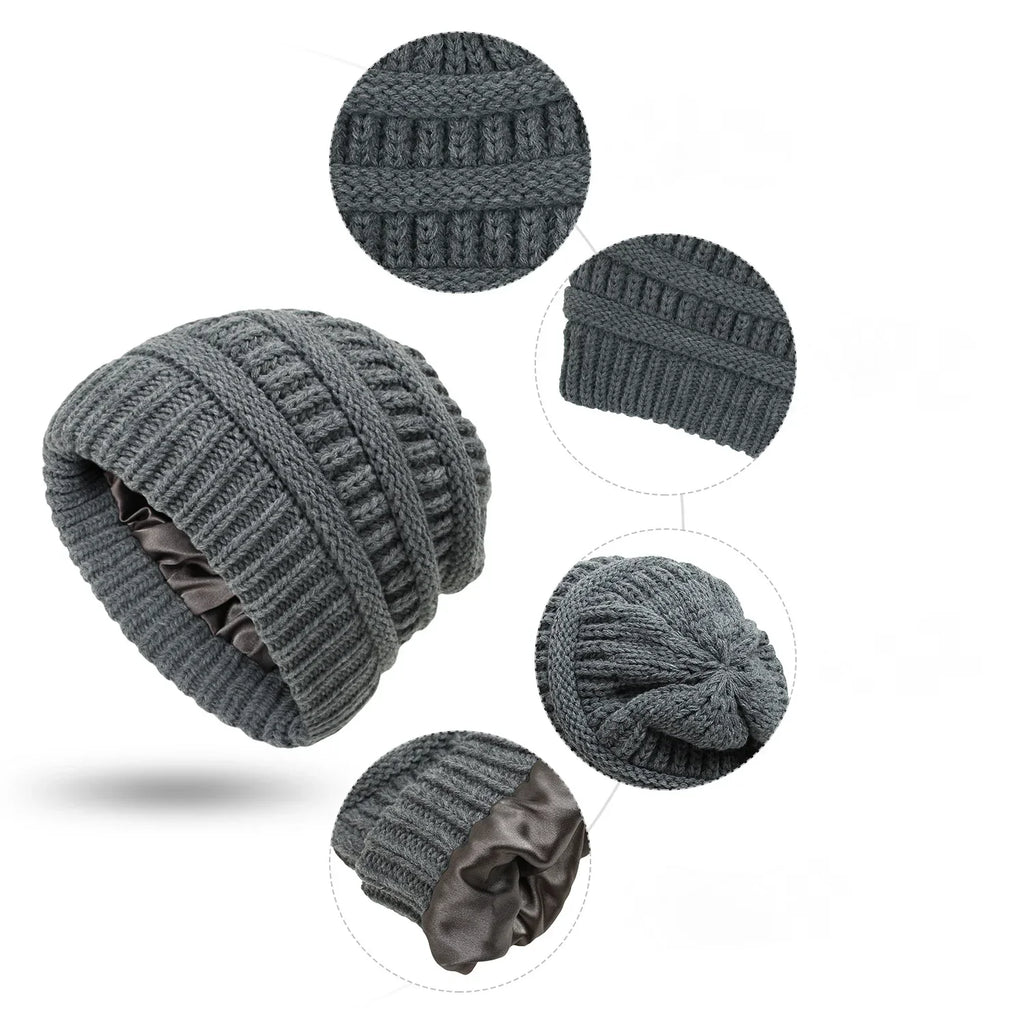Bonnet Femme doublé en satin - Silkia