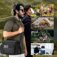 Sac Isotherme Repas Tactique Militaire Homme 13L (Noire)