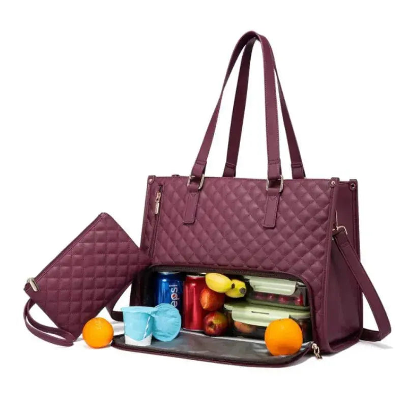 Sac Lunch Box Isotherme Double Compartiment Femme