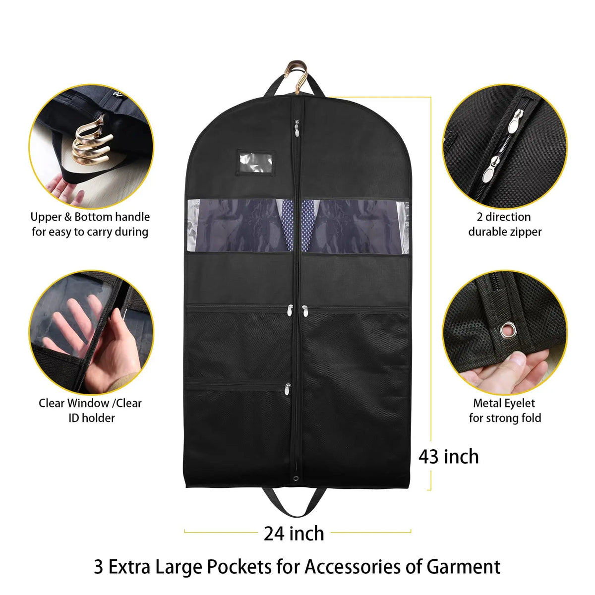 Housse pour vetement - DoubleZip-Suit™