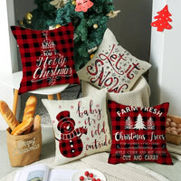 Coussin de noël rouge