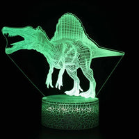 Lampe de chevet USB 3D Dinosaures - lampechevetdesign.com