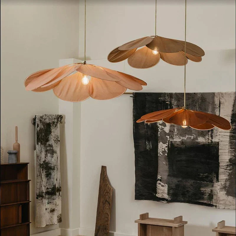 Suspension FloraLume – Élégance Florale & Éclairage Chaleureux