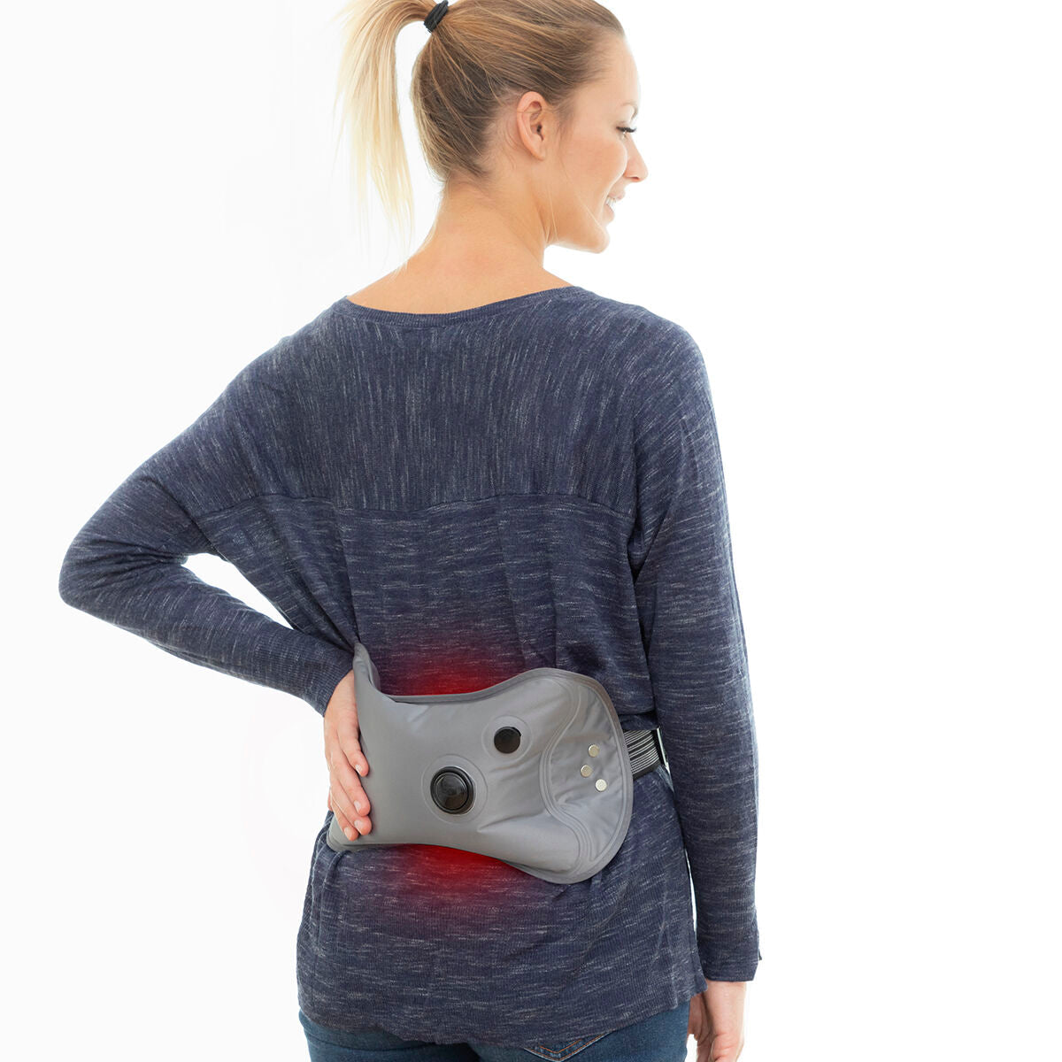 Coussin bouillotte électrique multifonctions réglable et rechargeable