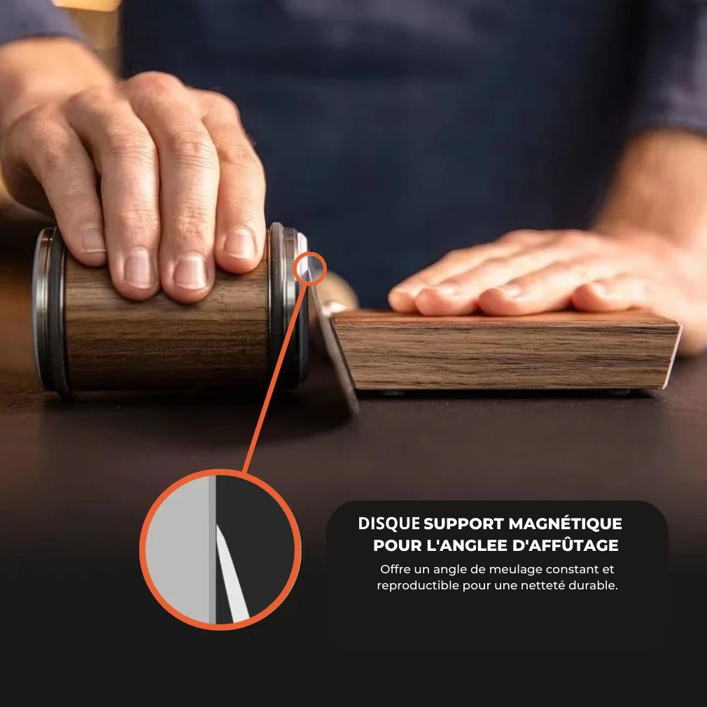 Aiguiseur Rouleau Couteau en Bois