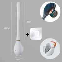 Brosse WC en Silicone élégante et hygiénique - SmartBrush Blanc