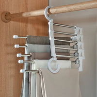 Cintre multifonction rétractable 5 en 1 - Blanc
