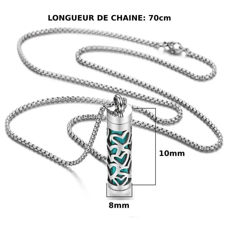 Collier diffuseur d'huiles essentielles