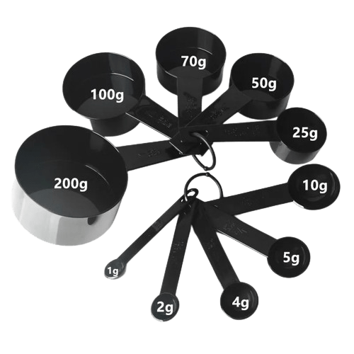 Cuillères doseuses de 1g à 200g