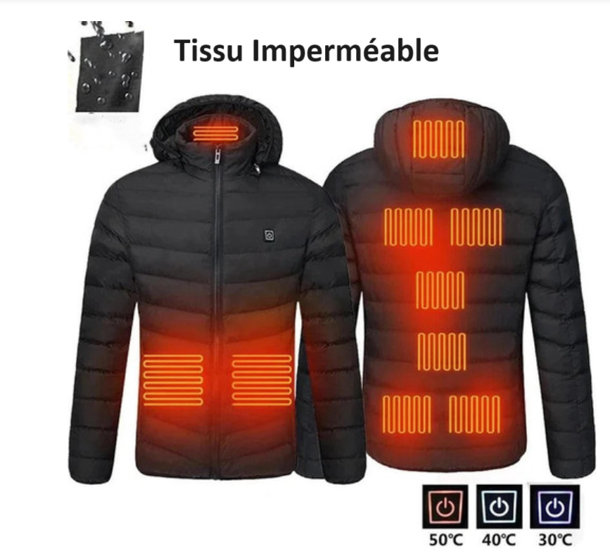Veste Chauffante Intelligente Unisexe (Batterie non fournie)