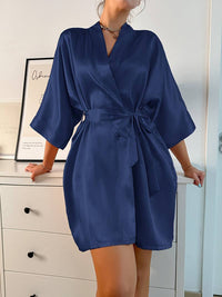 Peignoir en Satin Doux