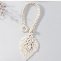 Embrasse Rideau de Style Bohème en Macramé Tressé
