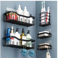 Ensemble de Rangement Mural pour Salle de Bain en Acier Inoxydable (5 Pièces)