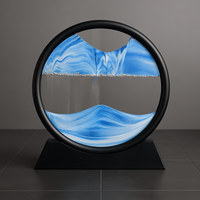 Mirage Temporel - Sablier 3D Paysage en Mouvement