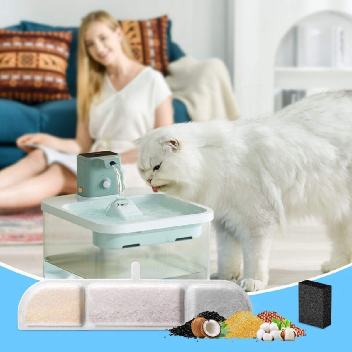 filtre fontaine a eau chat AquaMobile