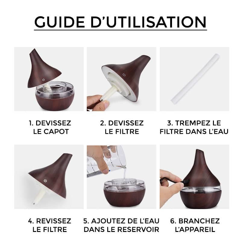 Humidificateur d'air silencieux pour chambre - COCOON