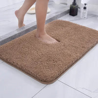 Tapis de Bain Ultra-Doux en Fourrure et Microfibre - Antidérapant et Absorbant