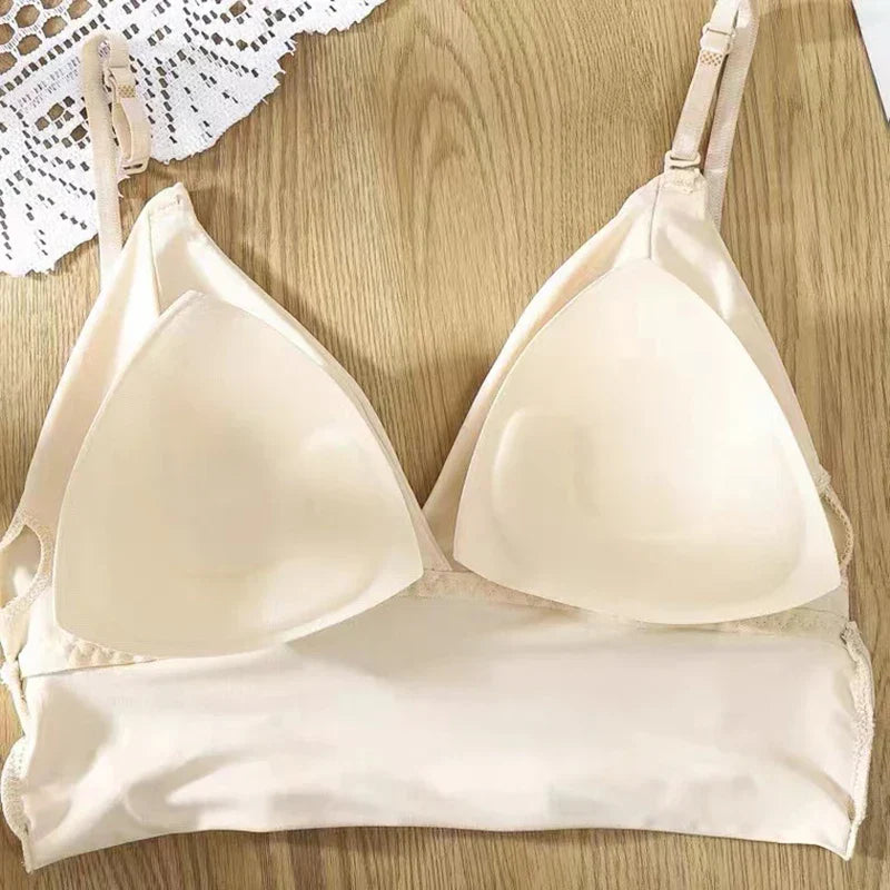 Soutien-gorge dos nu invisible ajustable