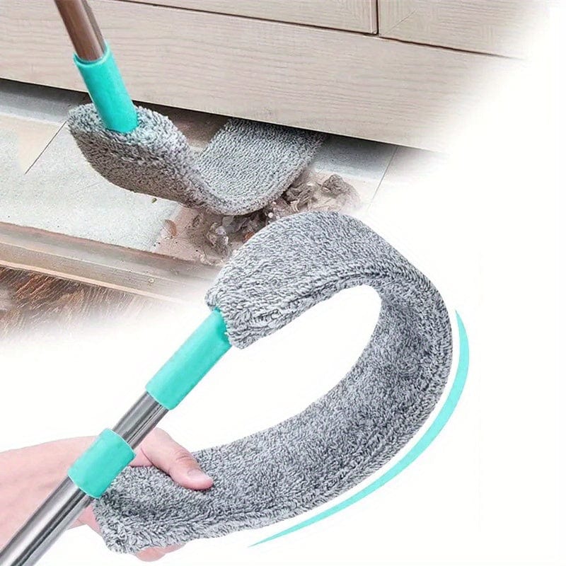 Kit Brosse à Poussière en Microfibre avec Manche Extensible - Nettoyage Sec Humide pour Canapé, Lit, Meubles Mop With 1PC Cloth