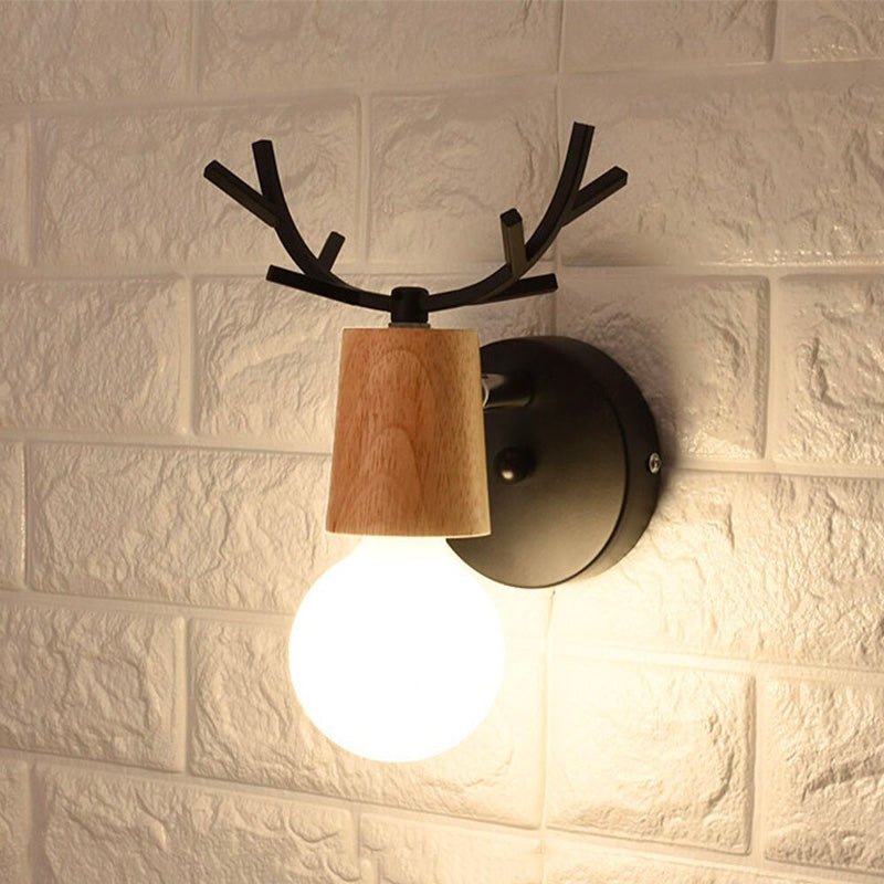 Lampe de chevet Murale Bois de Cerf  LampesDeChevet Bois / Noir  