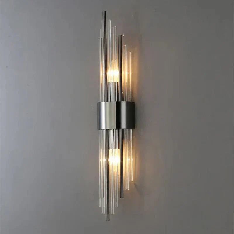 CrystalDazzle | Applique murale en cristal innovante avec une touche dorée