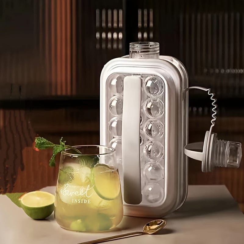 Machine à Glaçons 2-en-1 et Bouteille d'Eau - Pratique et Portable